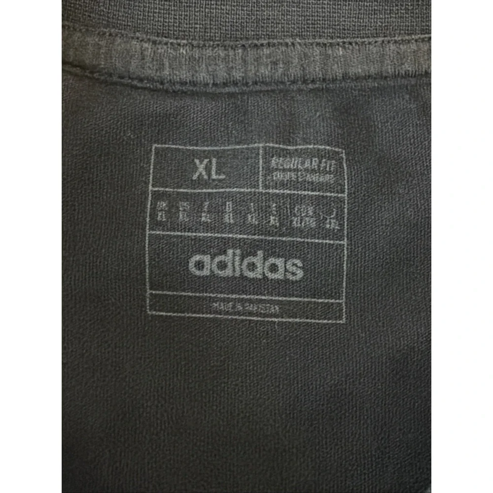 XL ADIDAS Black Men's DEUTSCHER BUND Germany Soccer 2 Sided Graphic Shirt